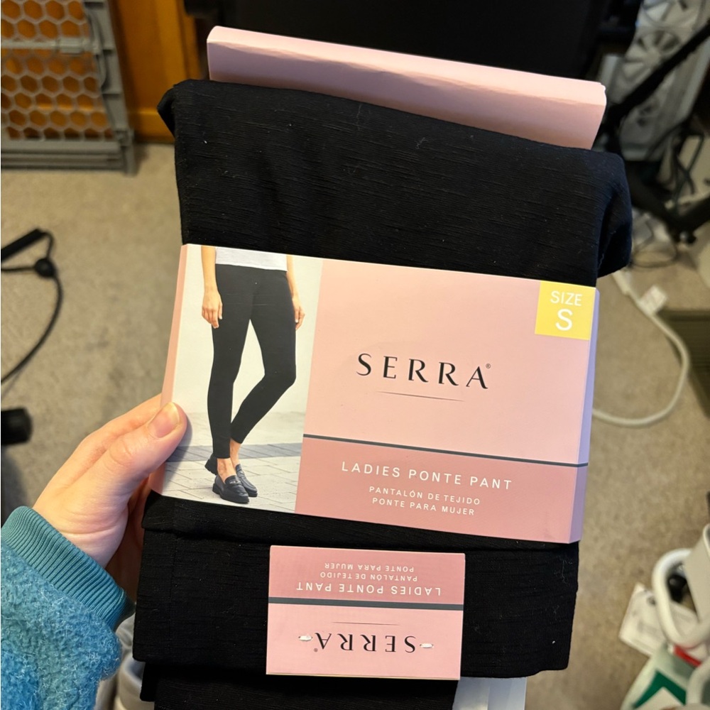 Serra Black Ladies Ponte Pants